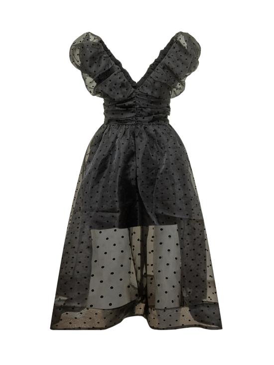 26SS 가니 롱 원피스 A1030107 099 BLACK - GANNI