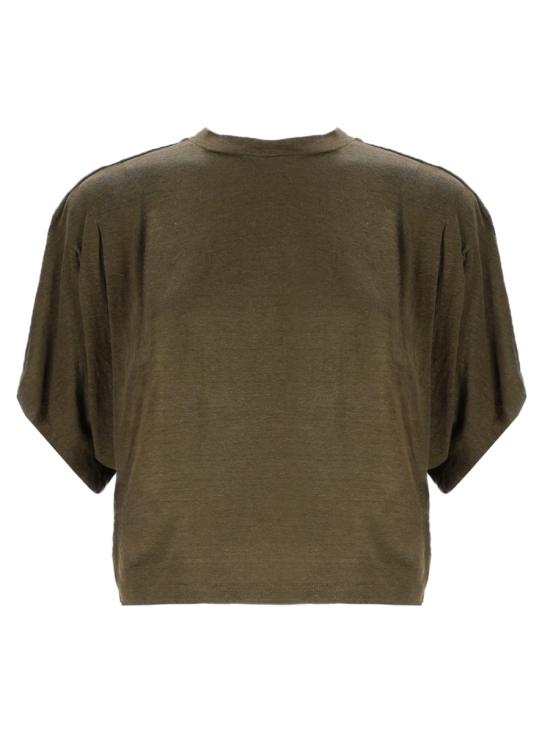 26SS 이자벨마랑에뚜왈 반팔 티셔츠 TS0048FB B1N17E67DK BROWN