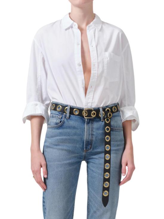  시티즌 오브 휴머니티 셔츠 인류 시민 케일라 슈렁큰 셔츠 옵틱 화이트 - CITIZEN OF HUMANITY