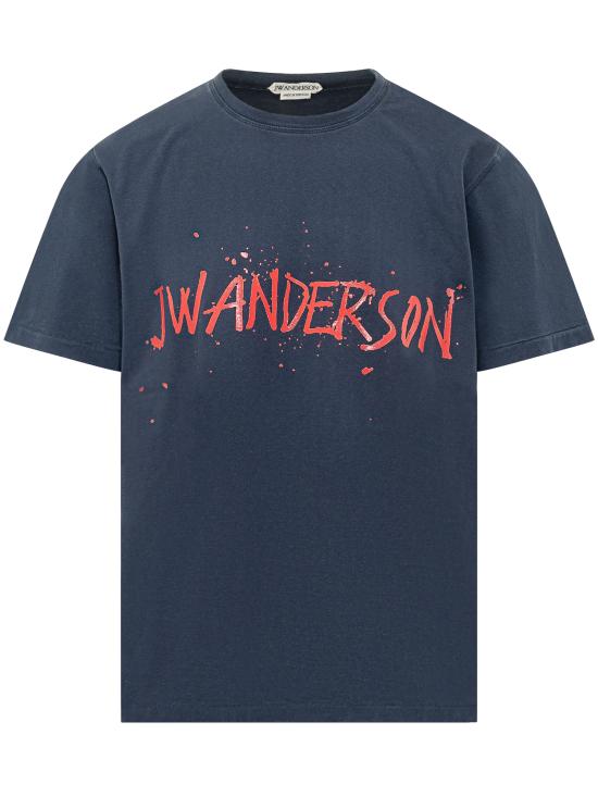 26SS JW앤더슨 반팔 티셔츠 JT0307PG1936 888 NAVY