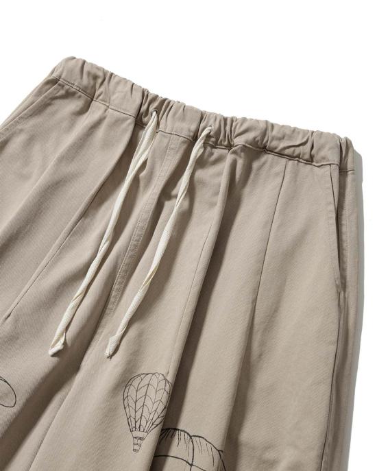  앵글런 치노 팬츠 앵글란 페인팅 벌룬  베이지 - ANGLAN