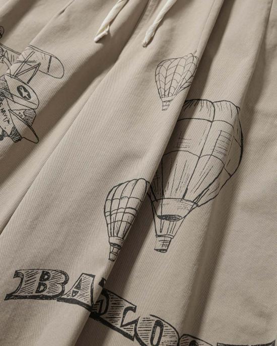  앵글런 치노 팬츠 앵글란 페인팅 벌룬  베이지 - ANGLAN