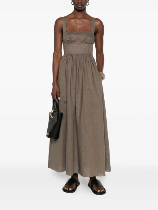  마토 롱 원피스 크로스백 린넨 드레스 머틀 - MATTEAU