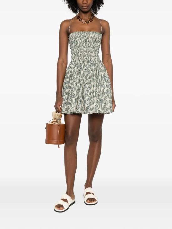  Matteau 숏 원피스 마토 셔링 보디스 미니 드레스 - OTHER BRANDS