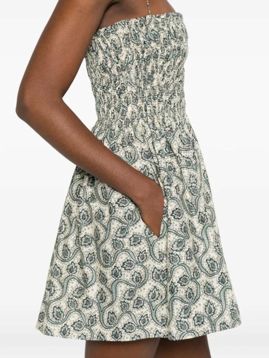  Matteau 숏 원피스 마토 셔링 보디스 미니 드레스 - OTHER BRANDS