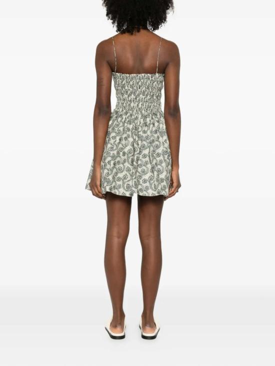  Matteau 숏 원피스 마토 셔링 보디스 미니 드레스 - OTHER BRANDS