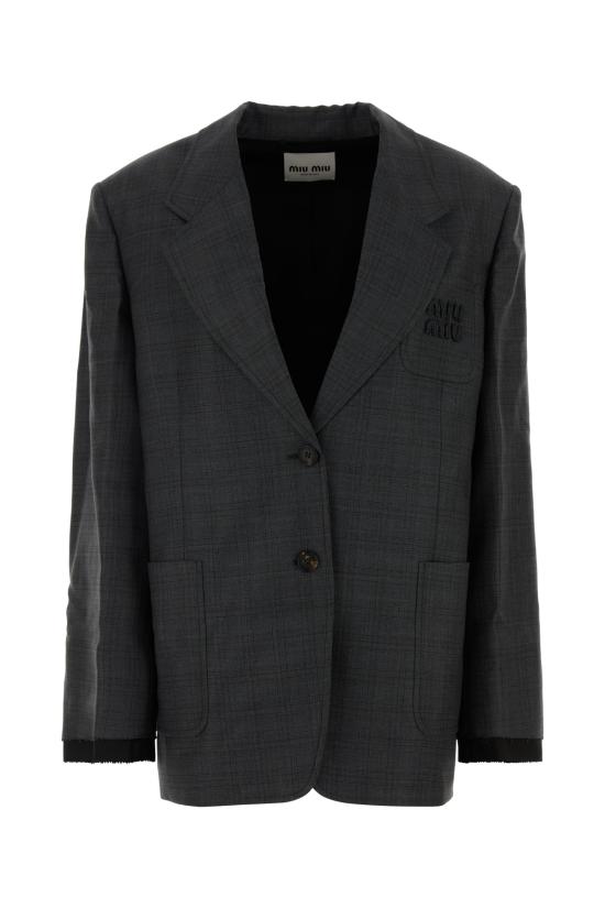 26SS 미우미우 수트 자켓 MH1927SQA116E6 F0480 ARDESIA