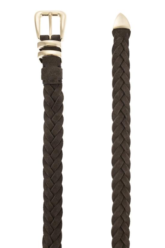 26SS 브루넬로 쿠치넬리 가죽 벨트 MAURP253 C8391 DARK BROWN - BRUNELLO CUCINELLI