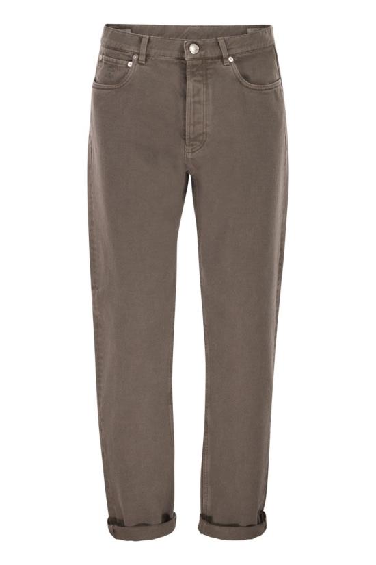 26SS 브루넬로 쿠치넬리 스트레이트 팬츠 M237PO1090 C7503 HAZELNUT