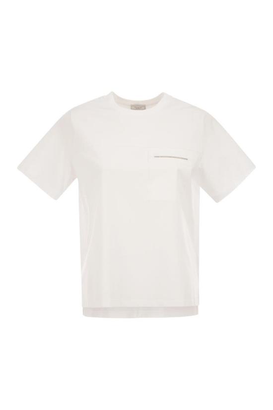 26SS 페세리코 반팔 티셔츠 A06892J000070 001 WHITE