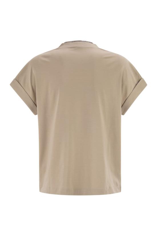 26SS 브루넬로 쿠치넬리 반팔 티셔츠 M0T18BD222 C8539 BEIGE - BRUNELLO CUCINELLI