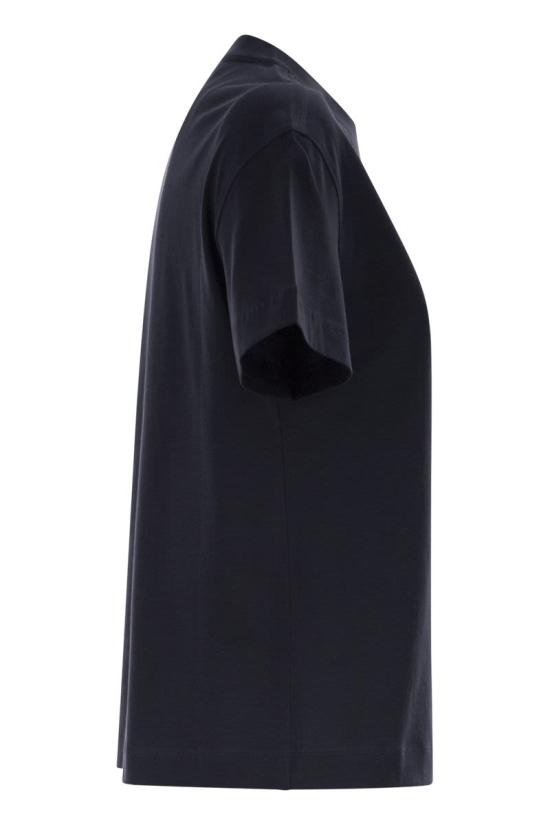 26SS 브루넬로 쿠치넬리 반팔 티셔츠 M0T81EC710 C4224 BLUE - BRUNELLO CUCINELLI