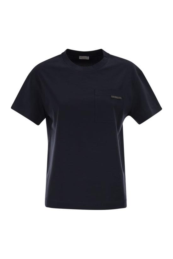 26SS 브루넬로 쿠치넬리 반팔 티셔츠 M0T81EC710 C4224 BLUE