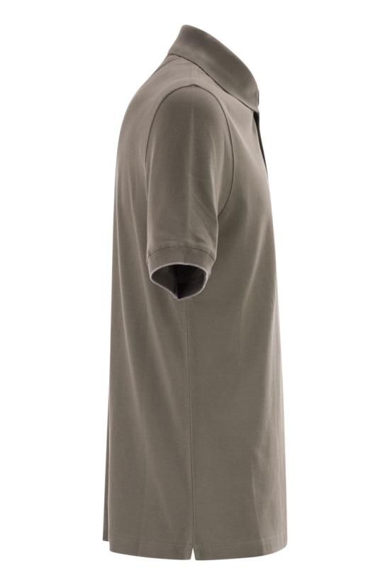 26SS 브루넬로 쿠치넬리 피케 폴로 셔츠 ME8548788 CNX37 KAKI GREEN - BRUNELLO CUCINELLI