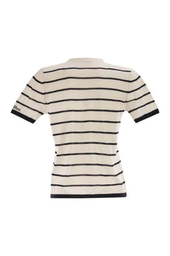 26SS 막스마라 반팔 티셔츠 2611361048600 006 IVORY BLACK - MAX MARA