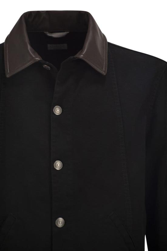 26SS 브루넬로 쿠치넬리 가먼트 다이 재킷 M277P6911 CNP22 BLACK - BRUNELLO CUCINELLI