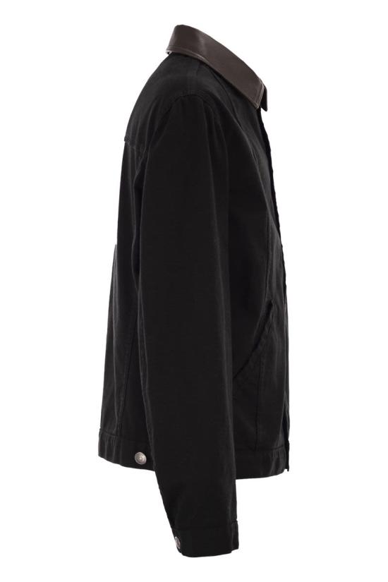 26SS 브루넬로 쿠치넬리 가먼트 다이 재킷 M277P6911 CNP22 BLACK - BRUNELLO CUCINELLI