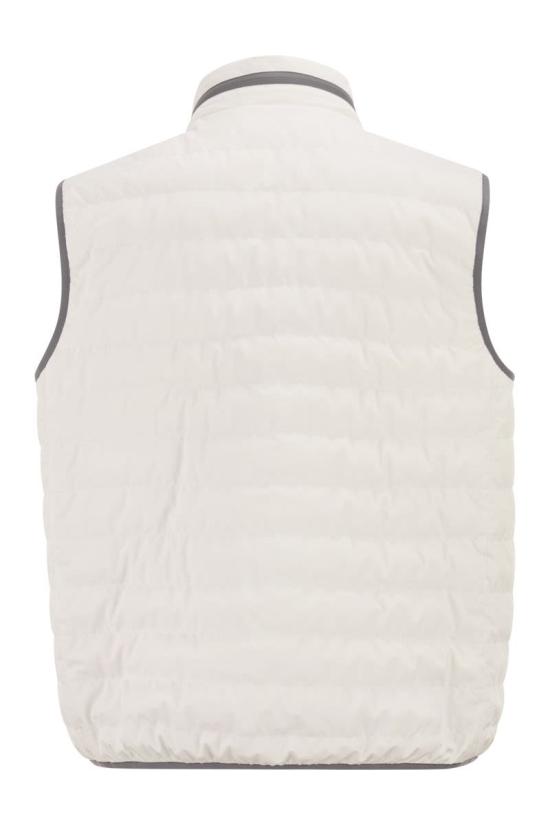 26SS 브루넬로 쿠치넬리 민소매 다운 재킷 MM49A7460G C1085 WHITE - BRUNELLO CUCINELLI