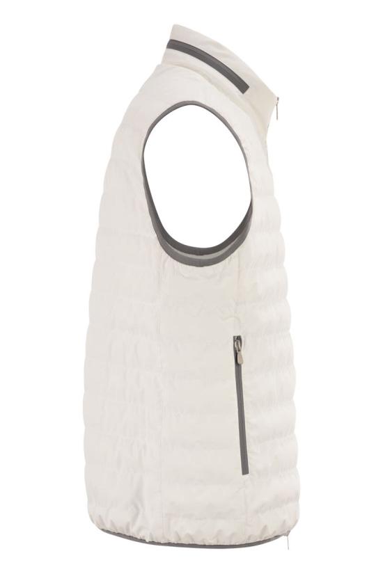 26SS 브루넬로 쿠치넬리 민소매 다운 재킷 MM49A7460G C1085 WHITE - BRUNELLO CUCINELLI