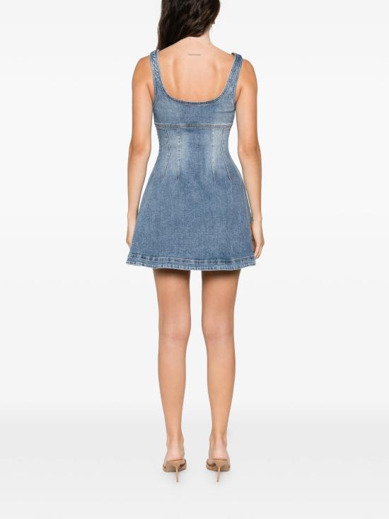 26SS 셀프 포트레이트 미디 원피스 RS26812SBLBLUE - SELF PORTRAIT
