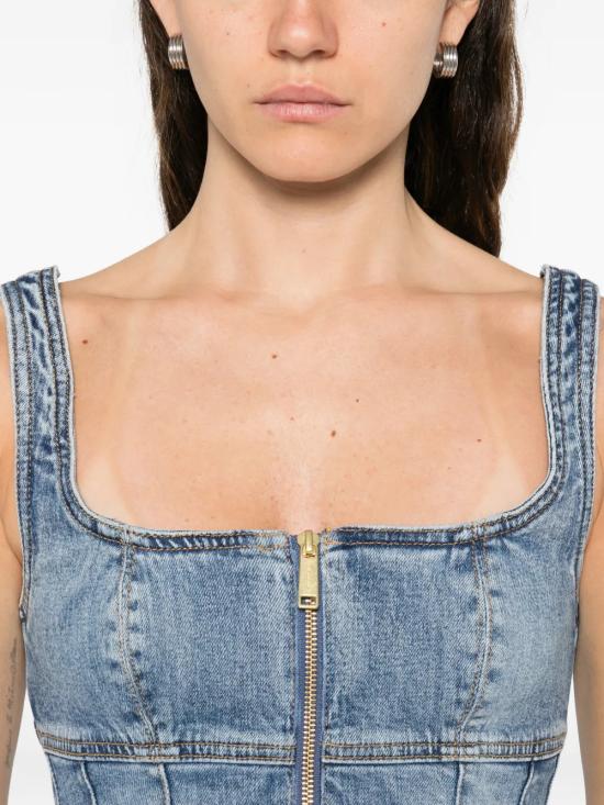 26SS 셀프 포트레이트 미디 원피스 RS26812SBLBLUE - SELF PORTRAIT