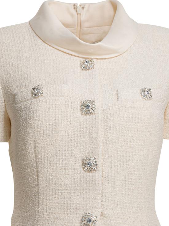 26SS 셀프 포트레이트 미디 원피스 RS26161MBCCREAM WHITE - SELF PORTRAIT