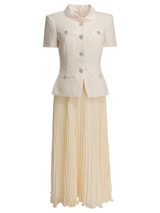 26SS 셀프 포트레이트 미디 원피스 RS26161MBCCREAM WHITE