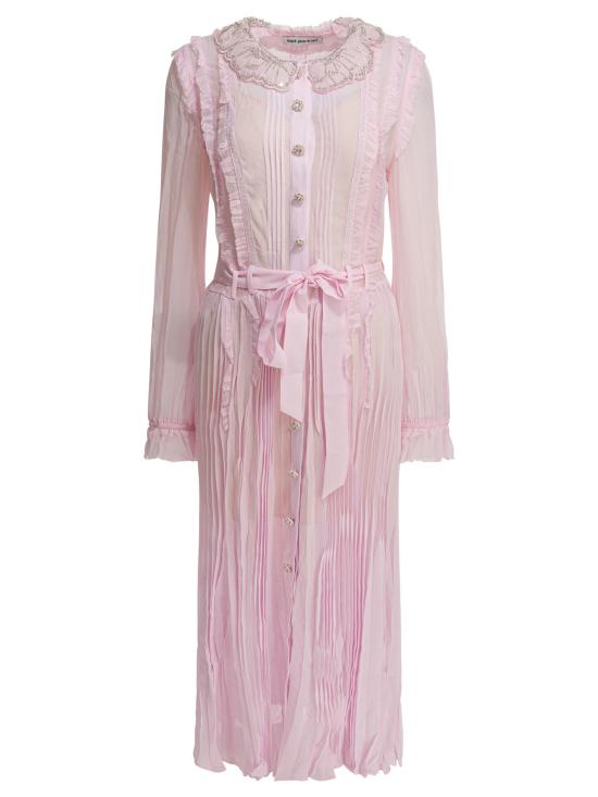 26SS 셀프 포트레이트 미디 원피스 RS26034MPPINK