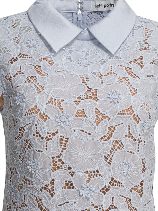 26SS 셀프 포트레이트 미디 원피스 RS26171SBLBLUE - SELF PORTRAIT