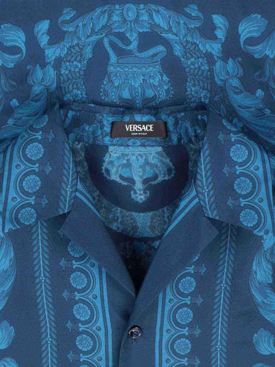 26SS 베르사체 반팔 셔츠 10039261A135575UH90 Blue - VERSACE