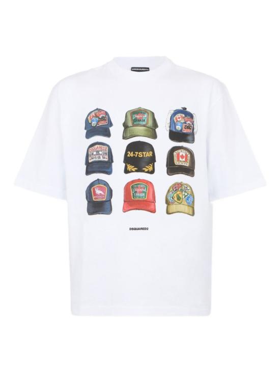 26SS 디스퀘어드2 반팔 티셔츠 S78GD0112 D20033 100 White