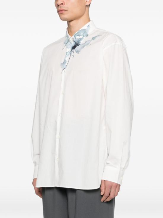 25FW 드리스 반 노튼 긴팔 셔츠 252 020732 2008 514 White - DRIES VAN NOTEN