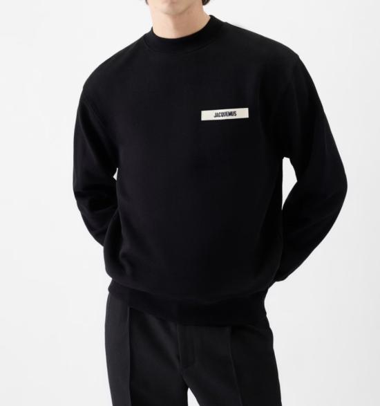 25FW 자크뮈스 긴팔 티셔츠 245JS206 2036 32 Black - JACQUEMUS