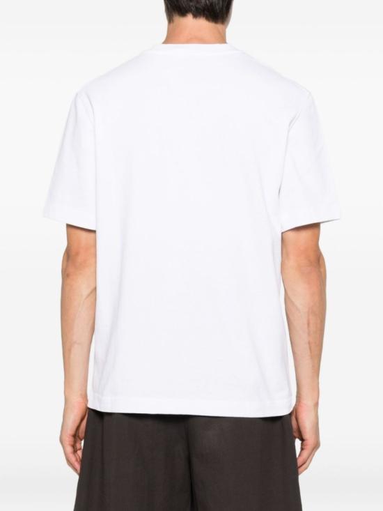 26SS 자크뮈스 그로그랭 로고 티셔츠 TSM00133 AJ00226 100 White - JACQUEMUS