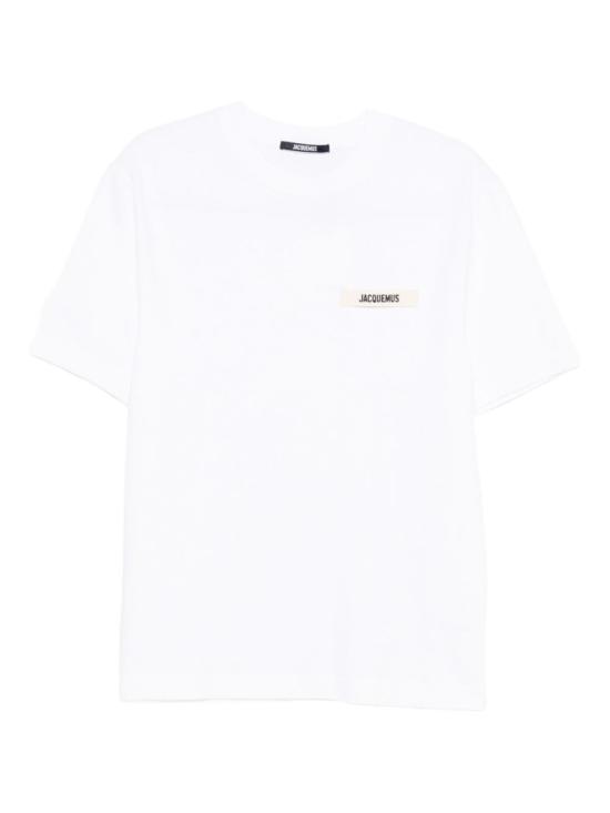 26SS 자크뮈스 그로그랭 로고 티셔츠 TSM00133 AJ00226 100 White