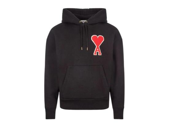 25FW 아미 후드 티셔츠 H19J038746 Black