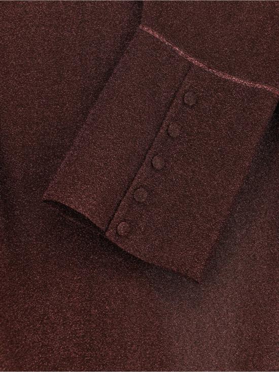 26SS 오세리 블라우스 LSF235 LUREXCHOCOLATE Brown - OSÉREE
