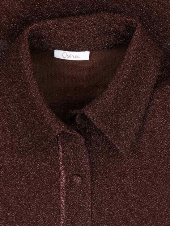 26SS 오세리 블라우스 LSF235 LUREXCHOCOLATE Brown - OSÉREE