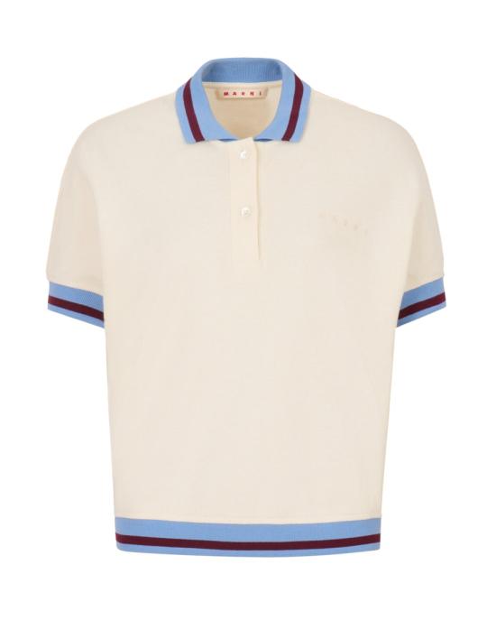 26SS 마르니 폴로 티셔츠 925925 Neutrals