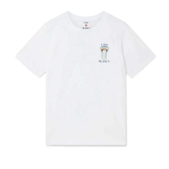 25SS 카사블랑카 반팔 티셔츠 MPS25JTS00105 White