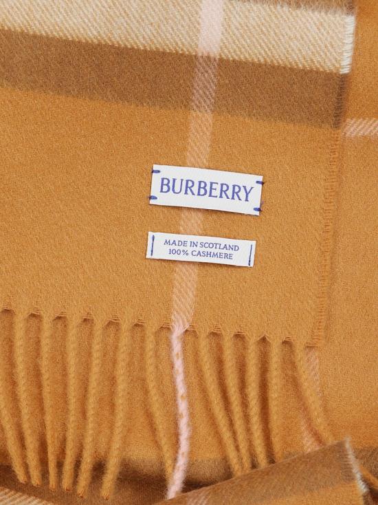 26SS 버버리 체크 캐시미어 스카프 8112644 Brown - BURBERRY