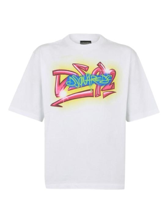 26SS 디스퀘어드2 반팔 티셔츠 S71GD1652 D20033 100 White
