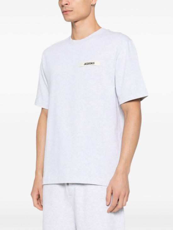 26SS 자크뮈스 그로그랭 로고 티셔츠 TSM00133 AJ00226 950 Grey - JACQUEMUS