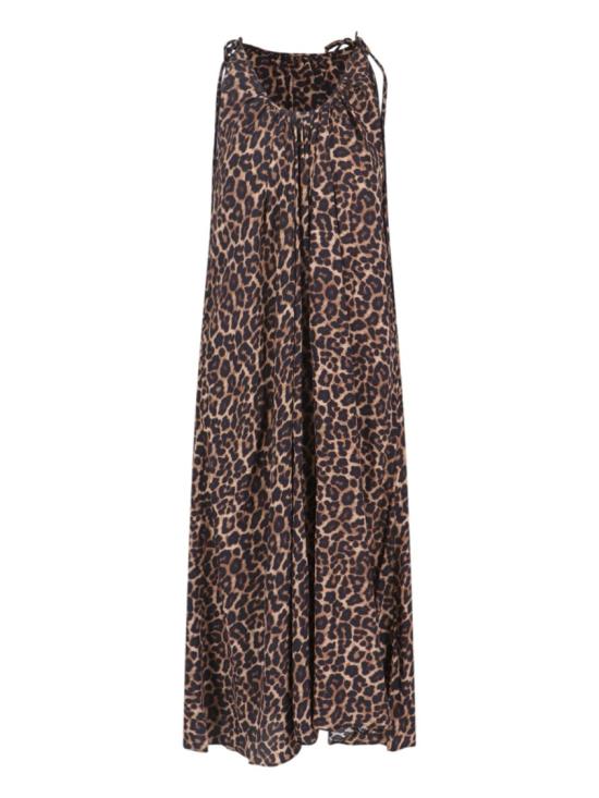 26SS 애니빙 롱 원피스 A 02 12070 MTL59LEOPARD Brown