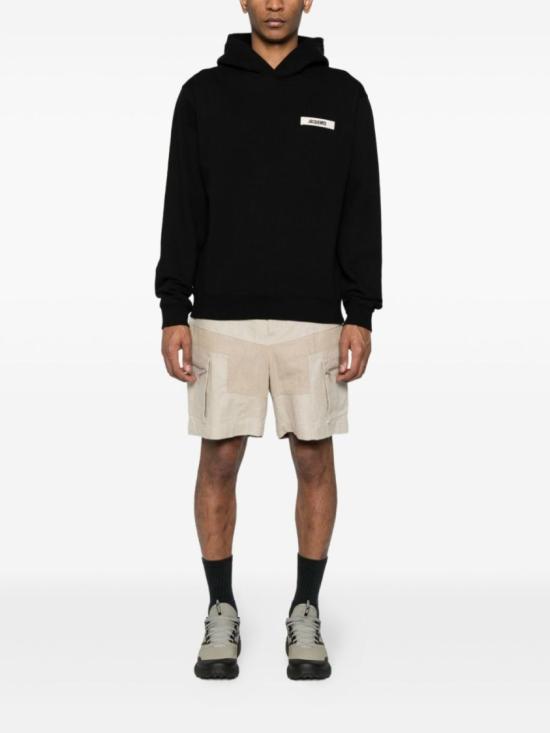 26SS 자크뮈스 그로그랭 후드 티셔츠 HOM00247 AJ00126 990 Black - JACQUEMUS