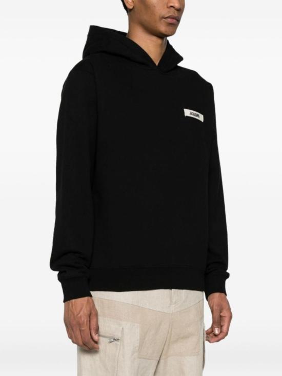 26SS 자크뮈스 그로그랭 후드 티셔츠 HOM00247 AJ00126 990 Black - JACQUEMUS
