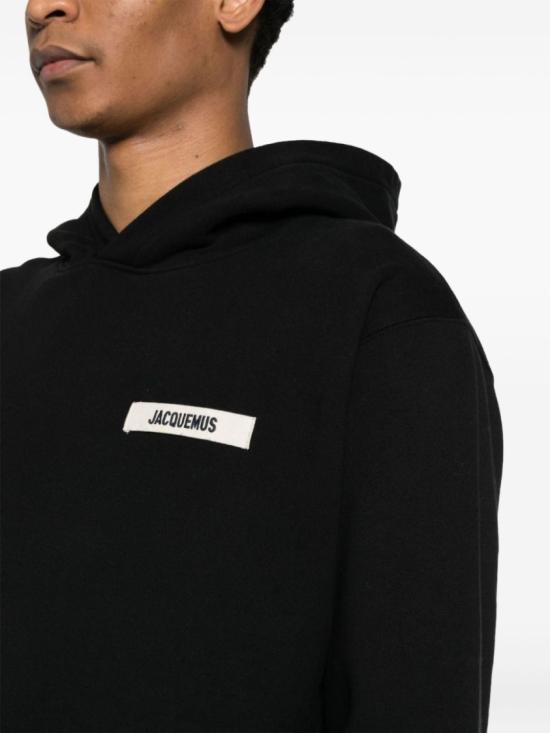 26SS 자크뮈스 그로그랭 후드 티셔츠 HOM00247 AJ00126 990 Black - JACQUEMUS