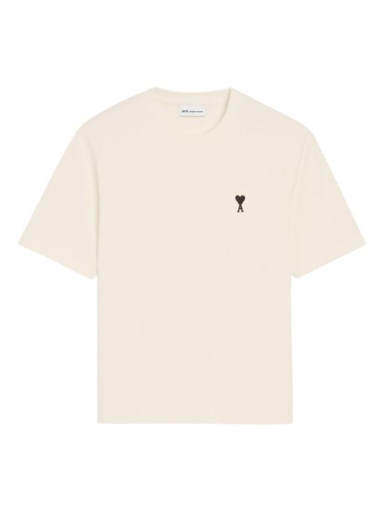 26SS 아미 스몰 하트 로고 박시 핏 티셔츠 UTS387 726 136 Neutrals
