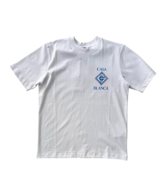 25SS 카사블랑카 반팔 티셔츠 CASA White
