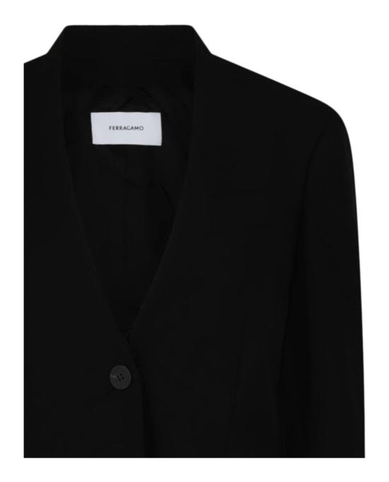  살바토레 페라가모 수트 자켓 13C880 770017 00002 48 Black - SALVATORE FERRAGAMO